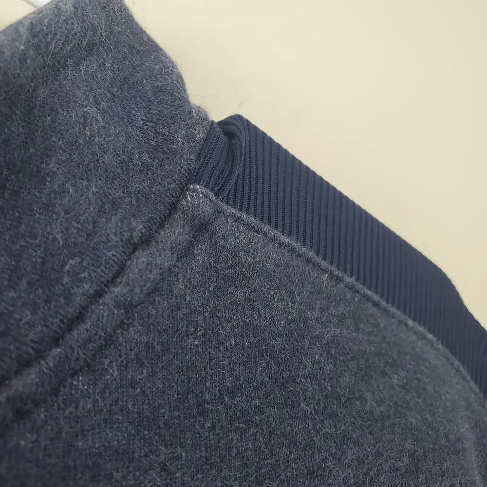 ADIDAS Navy Blue Quarter Zip Pullover Sweatshirt